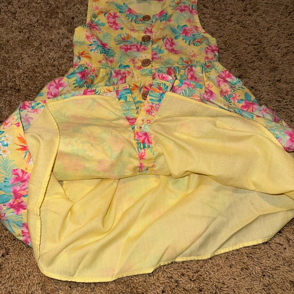 Penelope Mack Yellow Floral Button-Front Sundress 6X - Picture 4 of 5